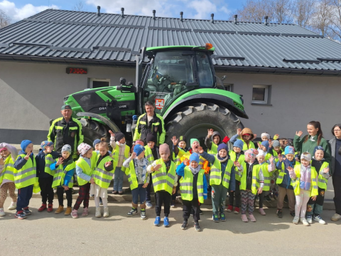 Wizyta przedszkolaków w Punkcie Selektywnej Zbiórki Odpadów
