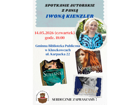 Spotkanie autorskie z Iwoną Kienzler w Kluszkowcach