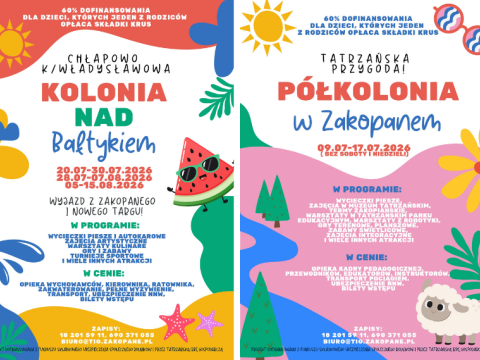 Wakacyjne półkolonie i kolonie dla dzieci rolników